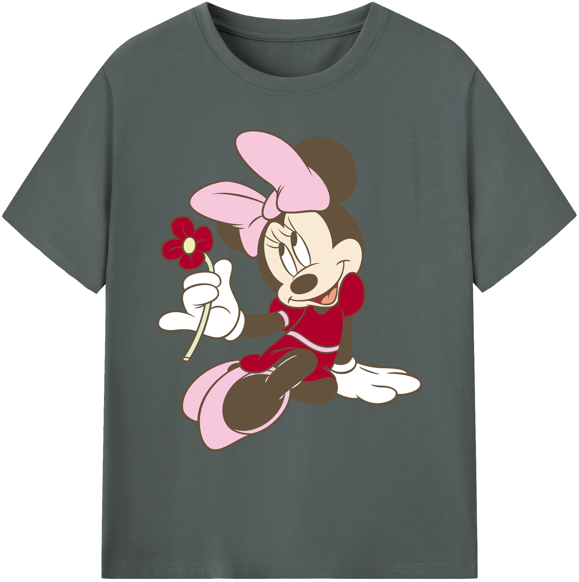 ミッキーマウス Mickey Mouse 綿100％ メンズ半袖Tシャツ｜肌触りやわらか＆通気性